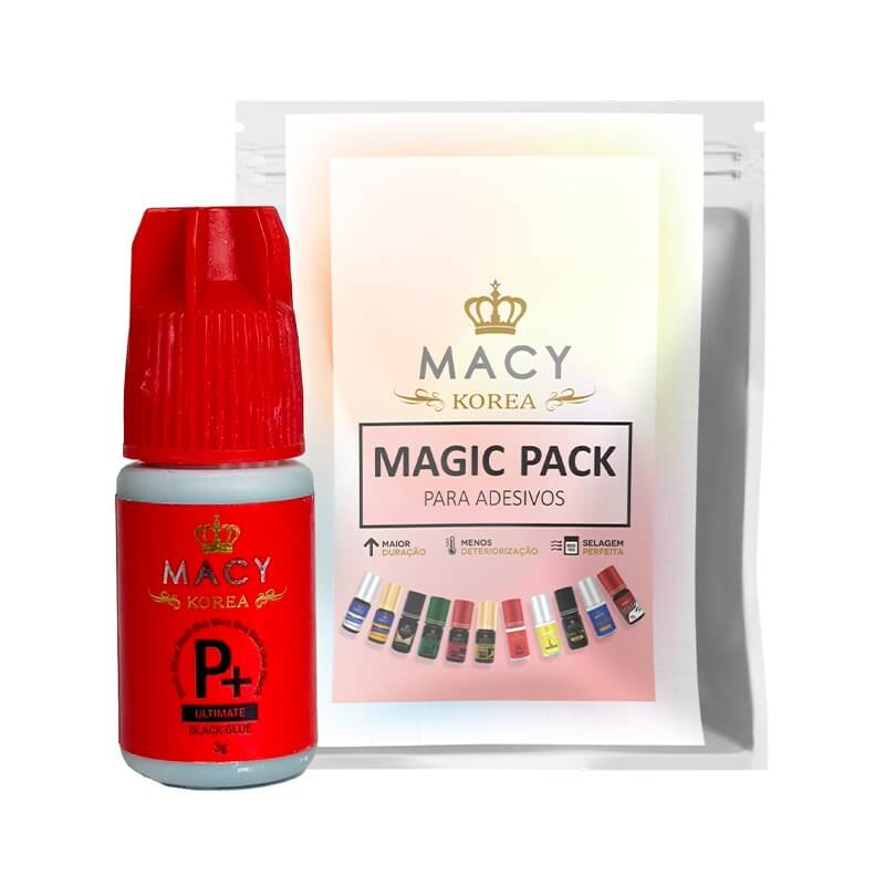 Cola para Cílios Fio a Fio e Volume Russo Macy P+ 3ml