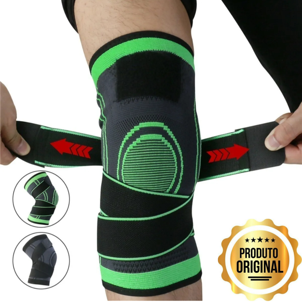 faixa de joelho elastica tensor joelheira flexivel alta compressão ...