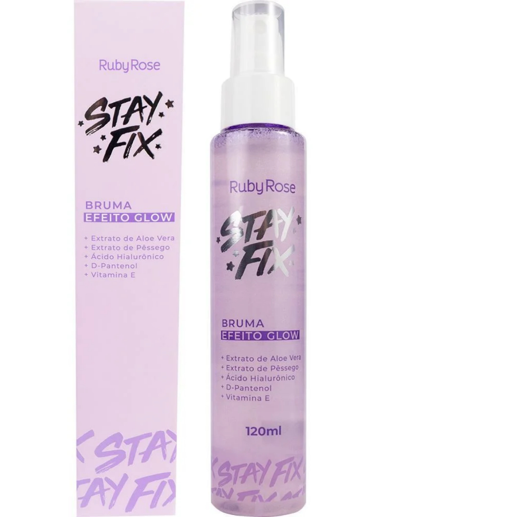 Bruma Fixadora Facial Efeito Glow Stay Fix Ruby Rose Hb-341 | Shopee Brasil