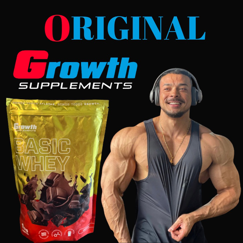 Whey Protein Growth Suplementos Original 1 Kg