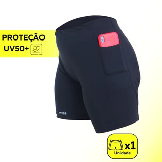 Bermuda com Bolso Térmica Segunda Pele Proteção UV50+