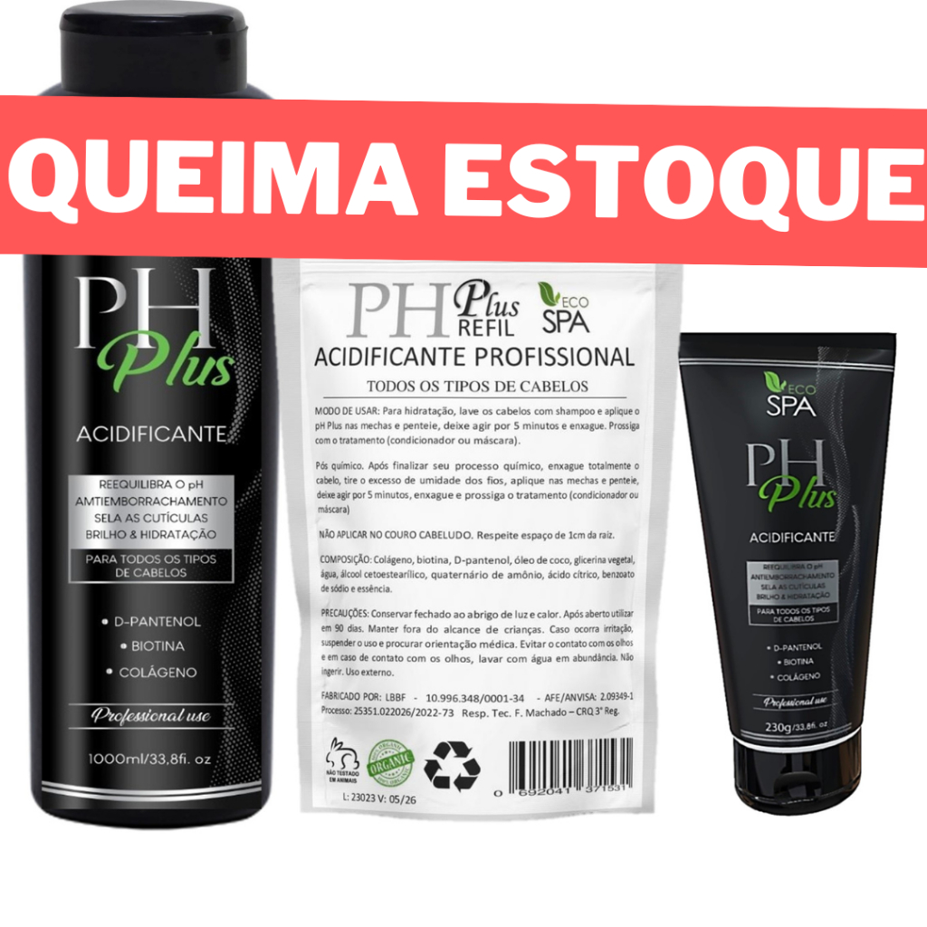 Acidificante PROFISSIONAL Salva Cabelo Antiemborrachamento Regulador de pH
