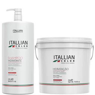 Kit Shampoo De 2,5 Lts E Hidratação 2 Kg Itallian Color