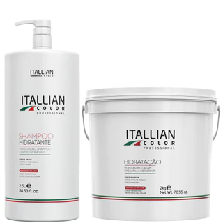 Kit Itallian Color Shampoo 2,5litros Máscara Hidratação 2kg