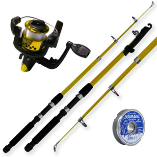 Kit De Pesca Profissional Com Vara 1,50m + Molinete + Caixa