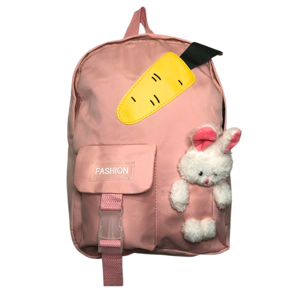 Mochila Infantil Lyllo Orelha de Gatinho Rosa 