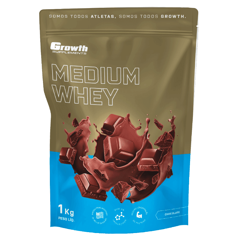Whey Protein Growth Medium – Pacote 1Kg – Growth Supplements Original