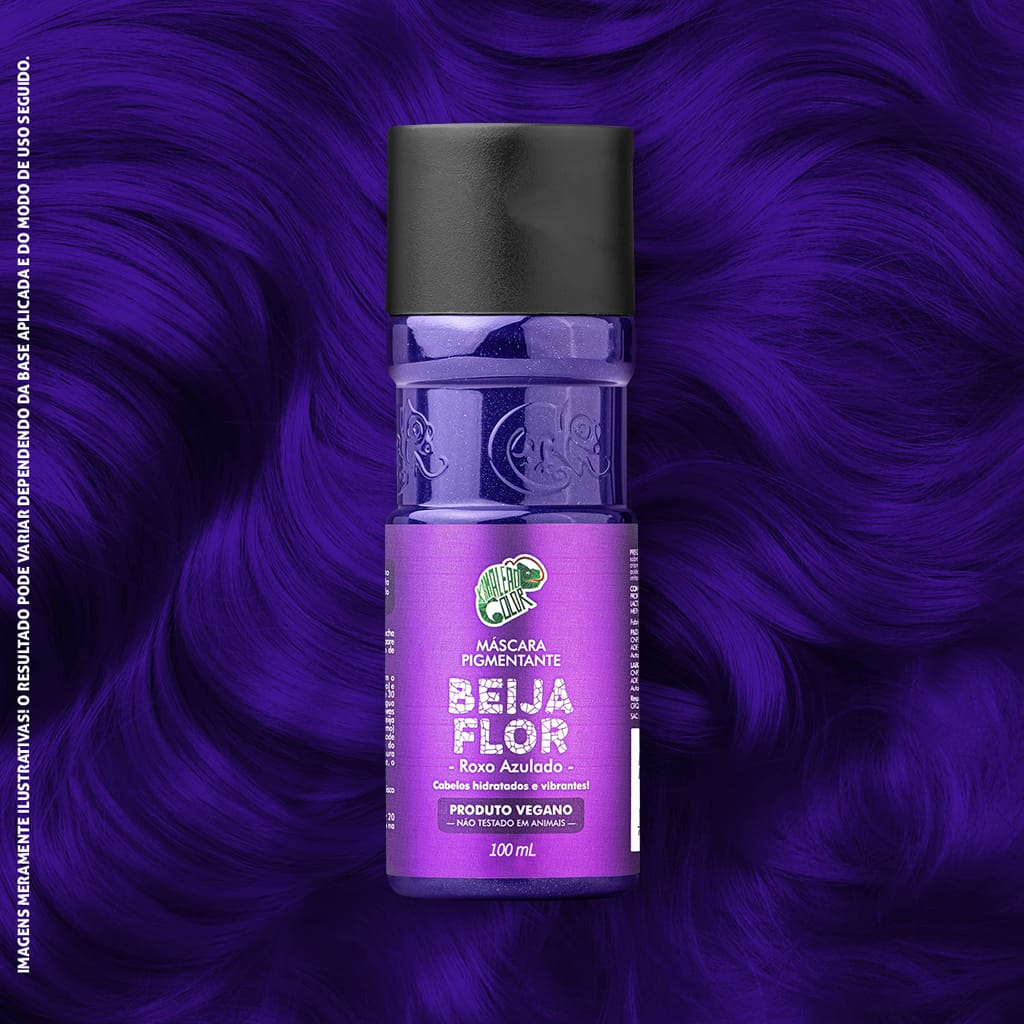Mascara Pigmentante Kamaleão Color 100ml Beija Flor Roxo Azulado