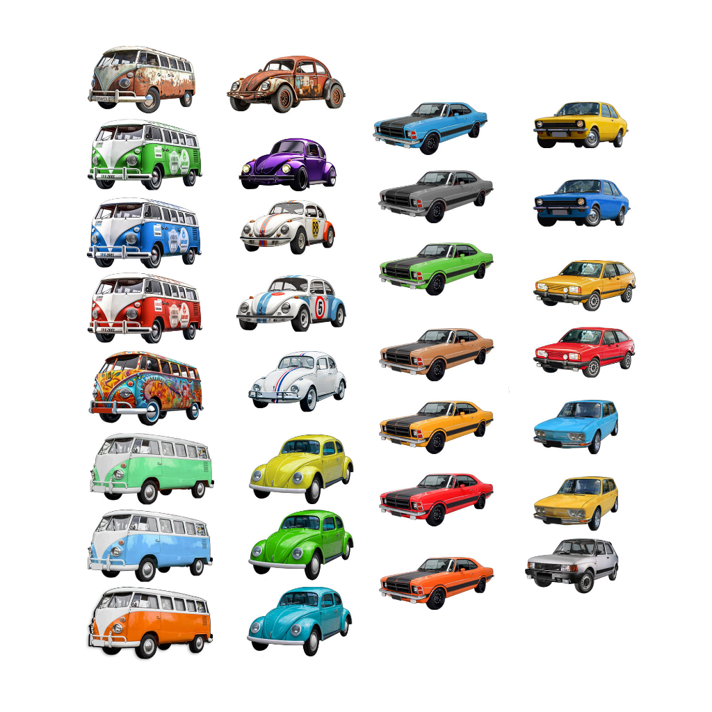 Kit 10 Imas para Geladeira de Carros Sortidos
