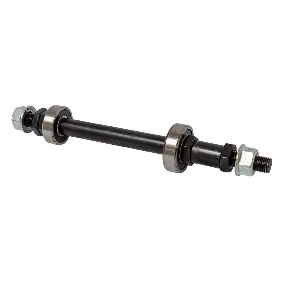 Eixo Traseiro Cubo Com 2 Rolamentos Bike 3/8 x 185mm Bicicleta
