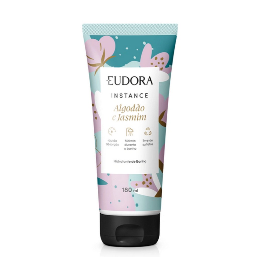Eudora Instance Algodão e Jasmim Hidratante de Banho 180ml | Shopee Brasil