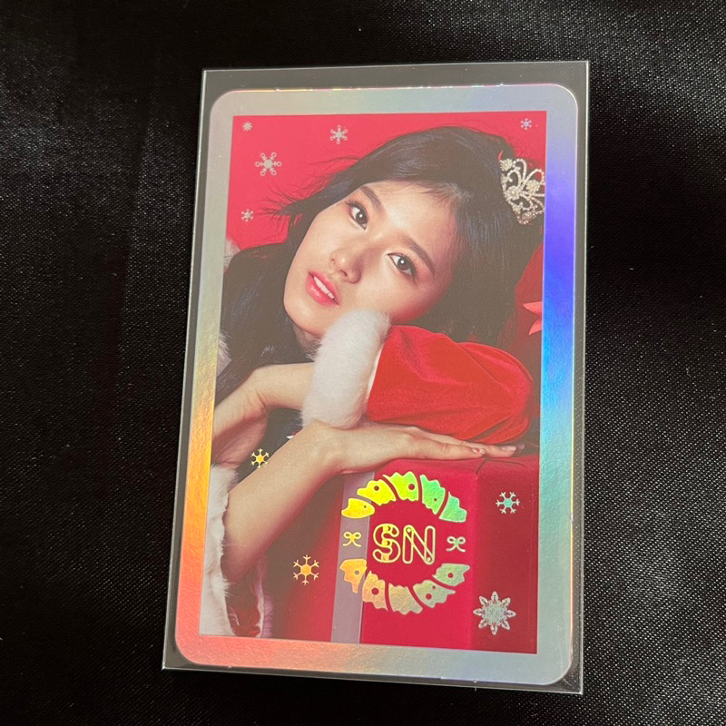 Photocard TWICE Sana Christmas Holo Oficial | Shopee Brasil