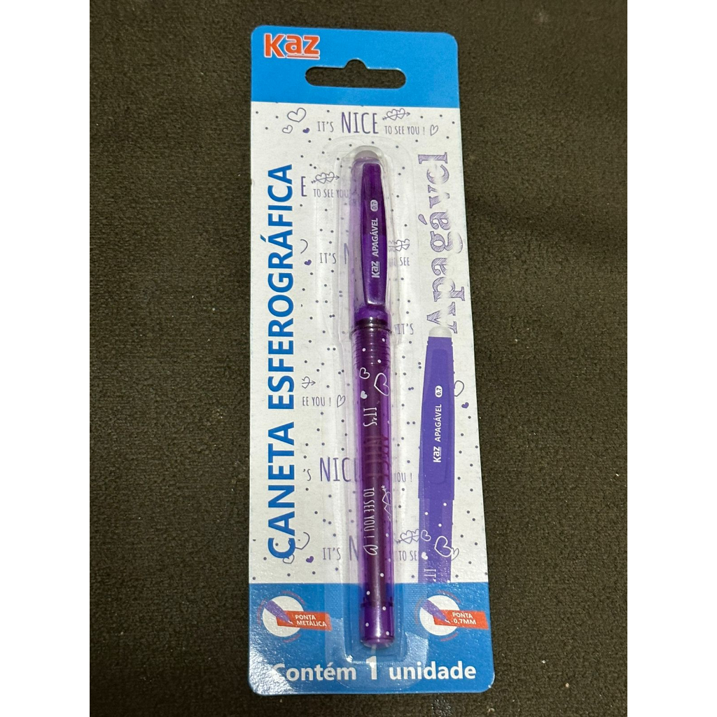 Caneta Apagável Esferográfica Ponta 0.7mm - KAZ | Shopee Brasil