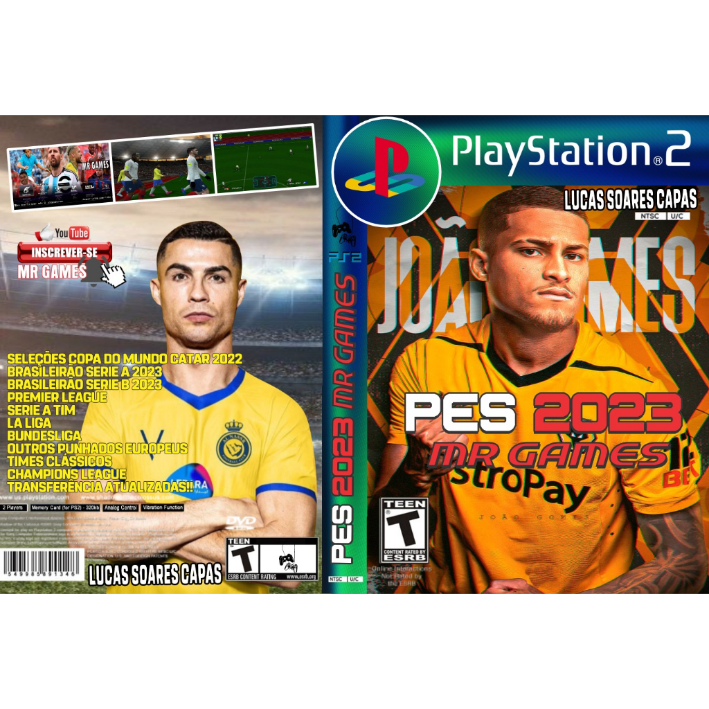 PES 23 ATUALIZADO ABRIL - JOGO PLAYSTATION 2 GAME - PS2 - 202 - Escorrega o  Preço