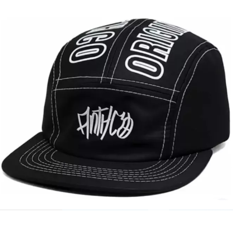 Boné Five Panel High Unisex Reto e Curva - Corre Que Ta Baratinho