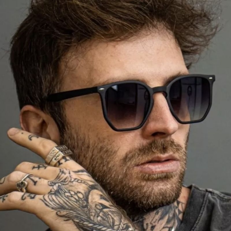 Óculos de Sol Hexagonal Masculino Feminino UV400 retro