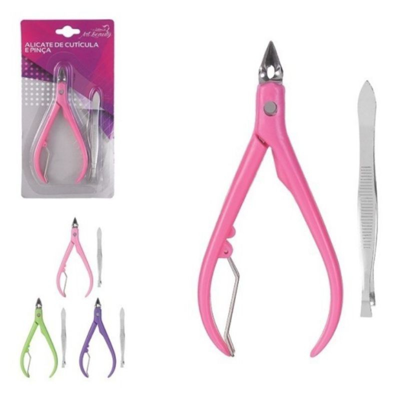 Alicate cutícula com pinça | Shopee Brasil