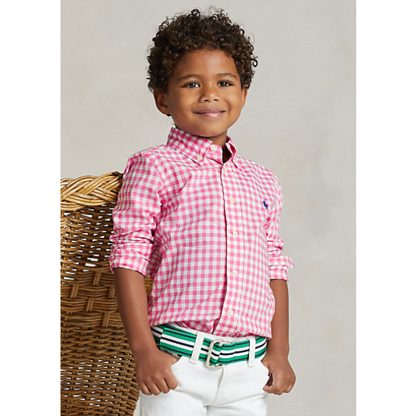 Camisa Xadrez Infantil Ralph Lauren Verde Azul Vermelho - Brechó Infantil  Tartaruga de Mochila