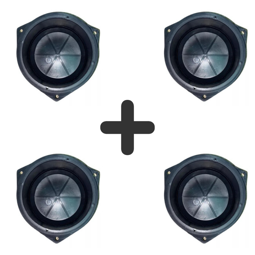 Kit com 04 unidades closed box tico som dspi 6" polegadas