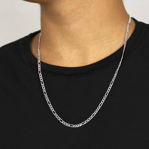 Corrente Masculina aço inoxidável Prata