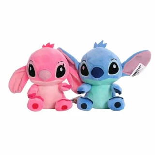 Pelucia stitch azul ou stitch rosa Angel 23 cm