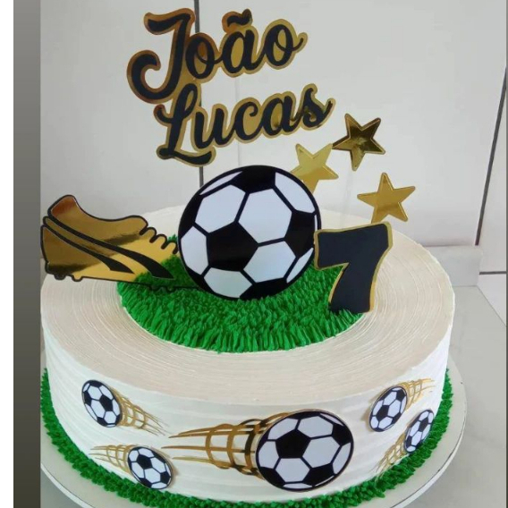 Bolo de futebol decorações de topper bola de futebol decoração do bolo para  o tema de futebol festa de aniversário dos homens menino esporte festa  fontes - AliExpress