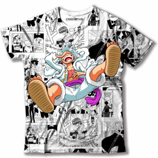 CAMISETA 100% ALGODÃO - WANTED LUFFY GEAR 5