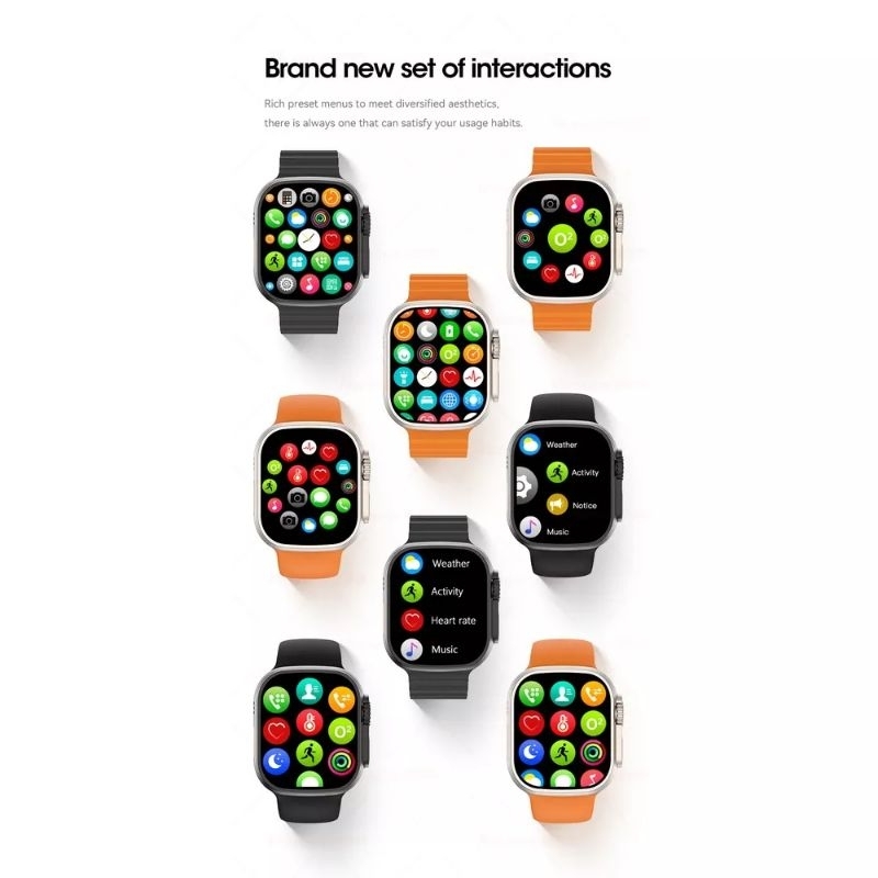 Smartwatch 8 ultra smart watch series NFC calculadora cardiaca