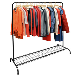 Arara Roupas Cabideiro E Sapateira Grande Closet Preta Moderno para Loja Casa Expositor Aço inoxidável