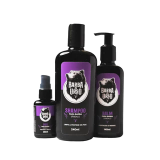 KIT Shampoo + Óleo + Balm Hidratante SÂNDALO