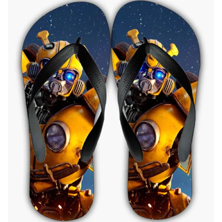 Chinelo Transformers Unissex Bumblebee Solado de Borracha