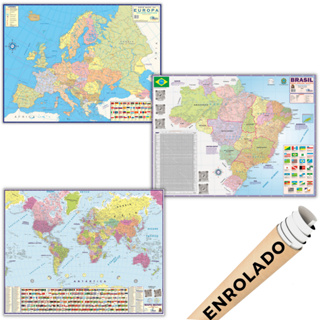Mapa Banners: Europa, Itália, Portugal Politico Poster Geogr