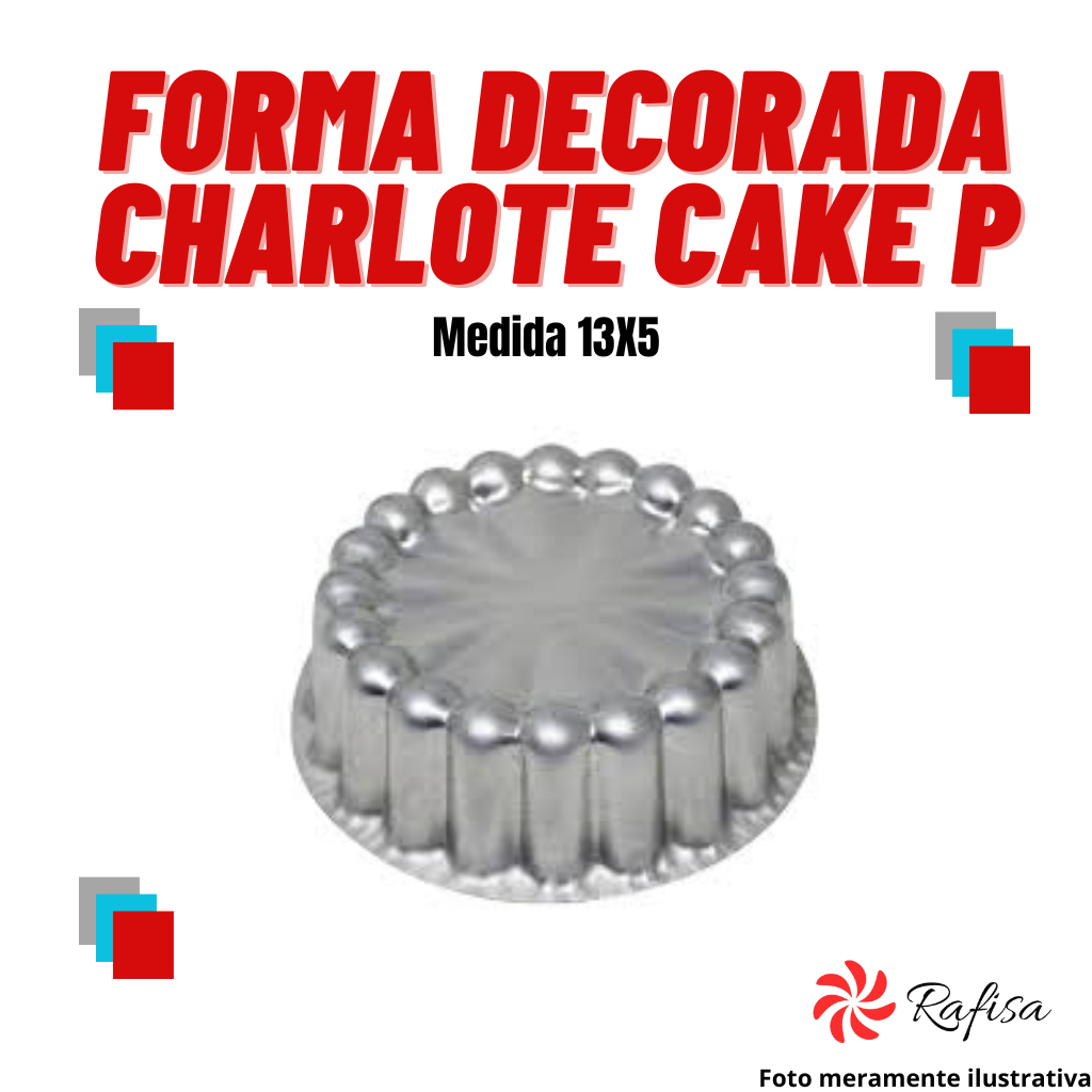 FORMA PARA BOLO MARISSA LOUNINA EM ALUMÍNIO FUNDIDO COM ANTIADERENTE DECO  CAKE PAN BRONZE 24CM 2