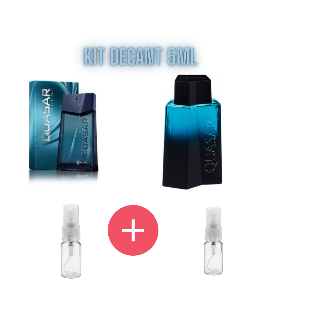 Kit decant Quasar Onix e Quasar Quest 5ml cada | Shopee Brasil