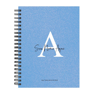 Caderno Universitário Personalizado Glitter 10 Matérias