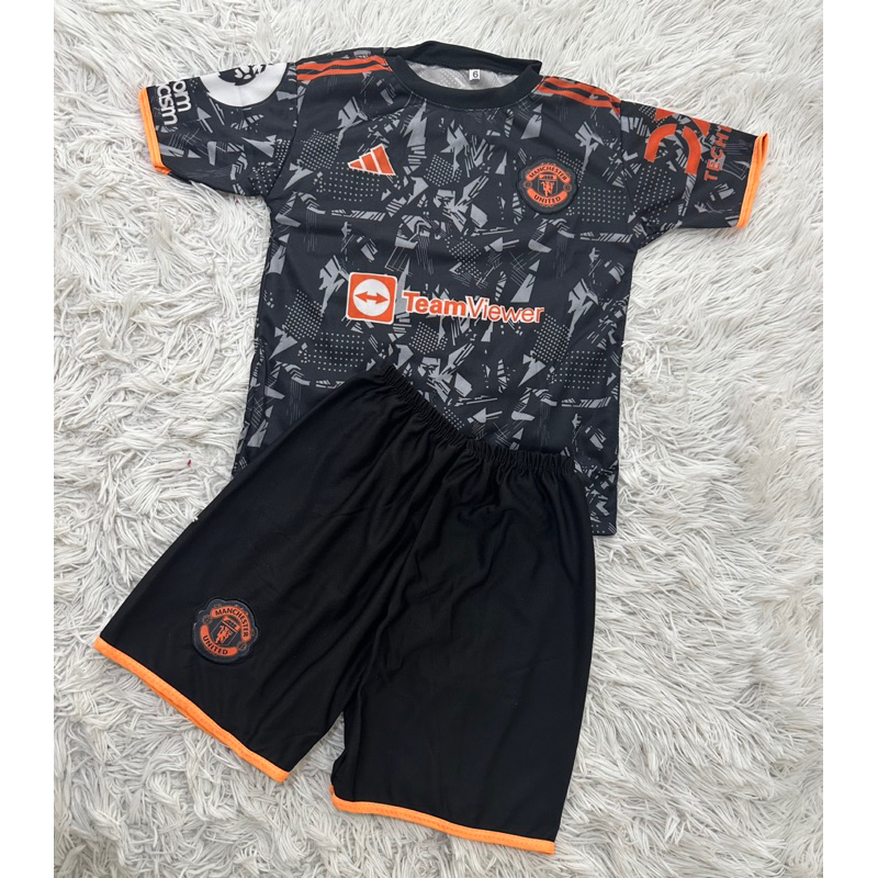 Kit Conjunto Infantil Time De Futebol Crian A Manchester United Shopee Brasil