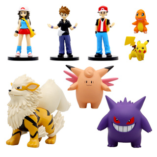 Pokemon PVC Action Figure Toys for Kids, 6 Pçs/set, 6-10cm, Gastly, Arceus,  Pikachu, Charizard, Modelo, Presente de Aniversário