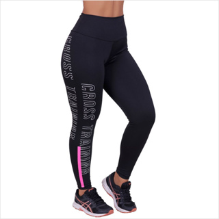 Calça legging poliamida preta com silk dlk evolution