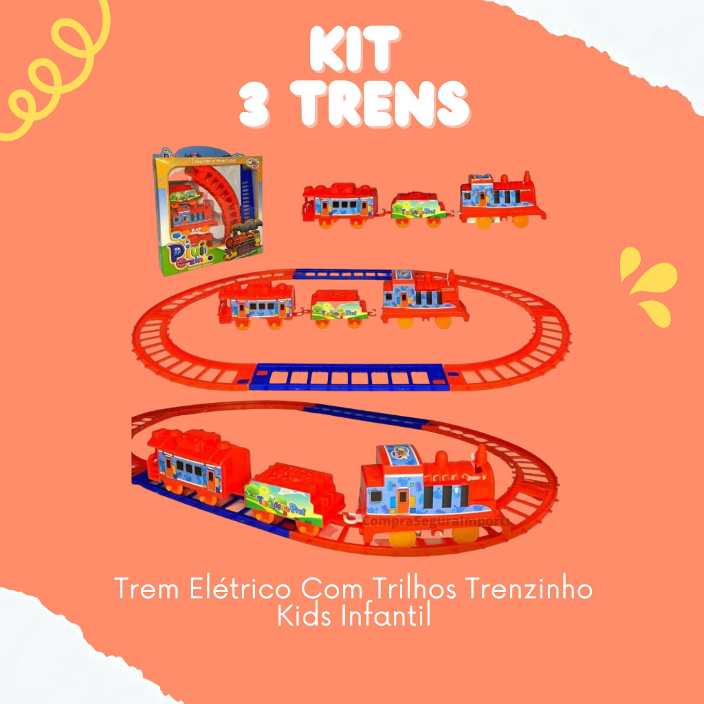 Trenzinho Eletrico Com Trilhos Thomas Trem Kids Infantil