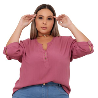 Blusa Feminina Moda Maior Plus Size Linda Barata Cod:bp10