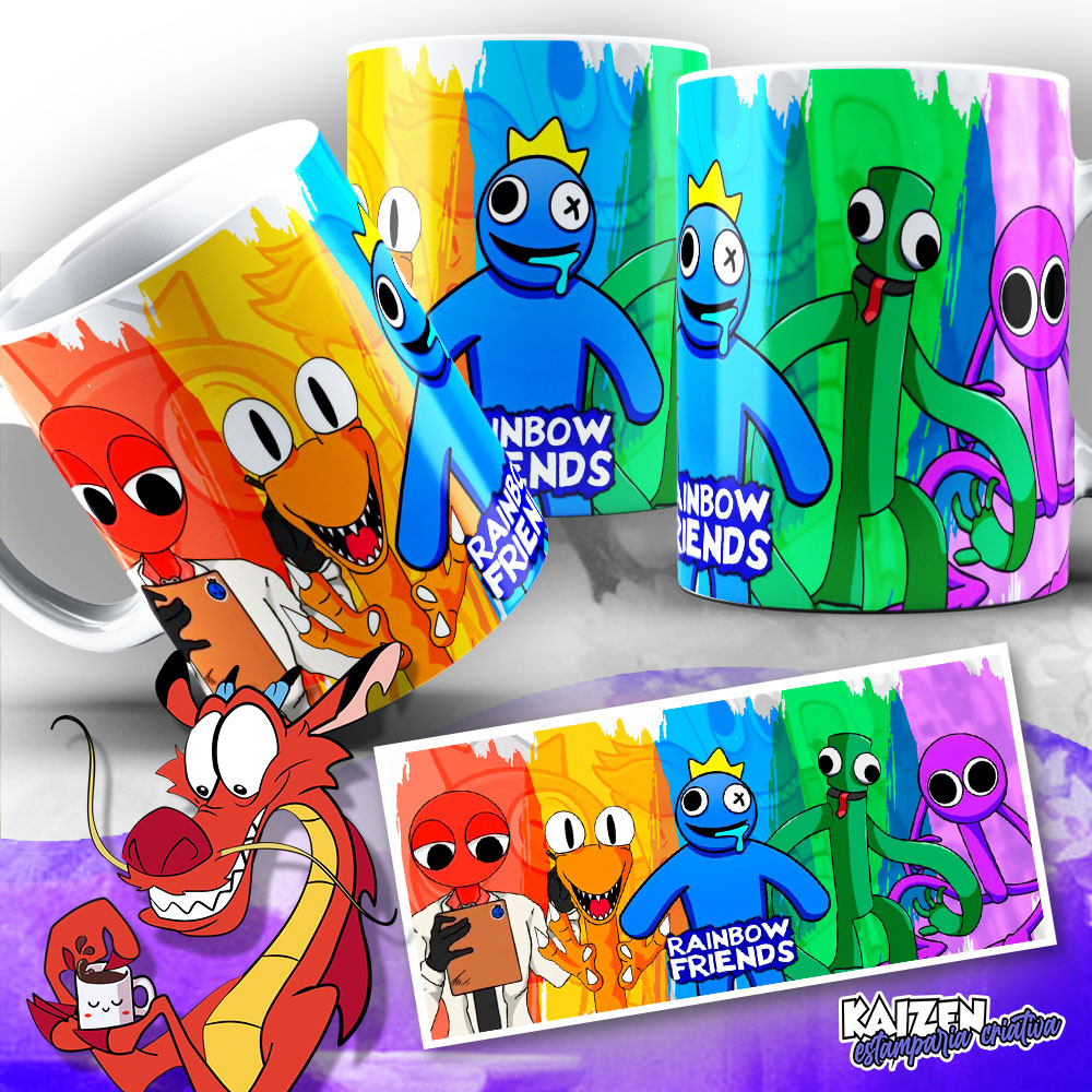 Caneca Rainbow Friends - Roblox - Games e Jogos - Cerâmica