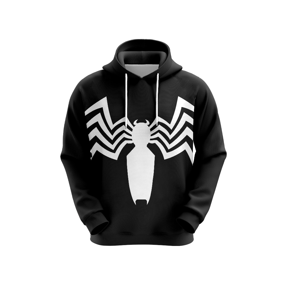 Moletom blusa venom classico preto spider man ref0635 faz a boa 
