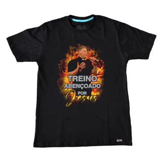 Camiseta Academia Padre Marcelo Rosse Treino Abençoado Por Jesus