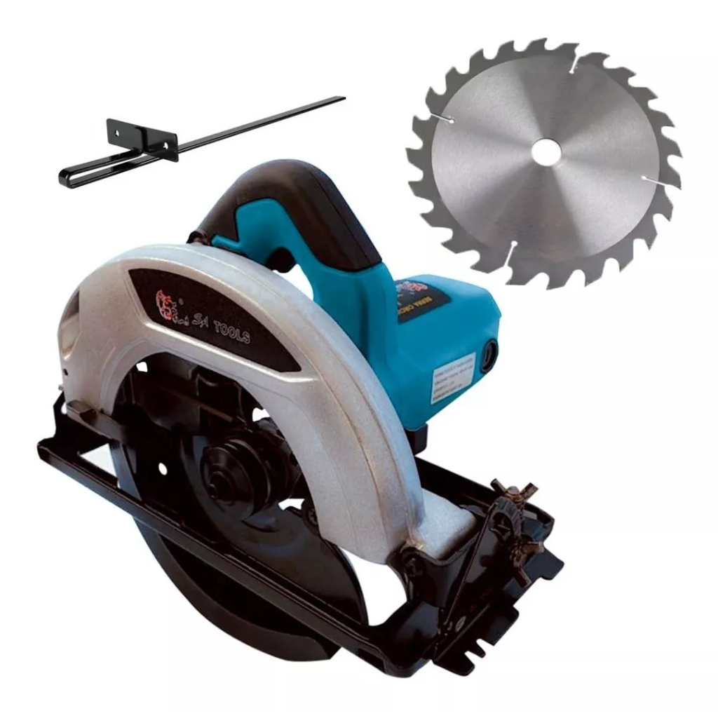 Serra Circular profissional 1200w com Disco 180mm Sa5800 Sa Tools a mais potente