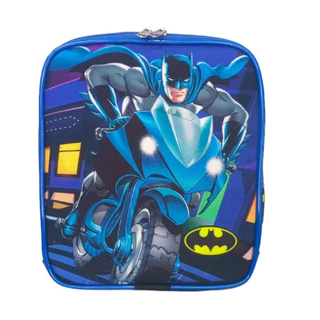 Lancheira Infantil Térmica Escolar Meninos Batman Super Moto