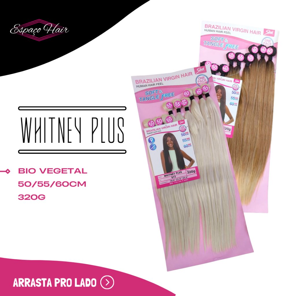 Cabelo Bio Vegetal Whitney - Sleek Brazilian Virgin Hair