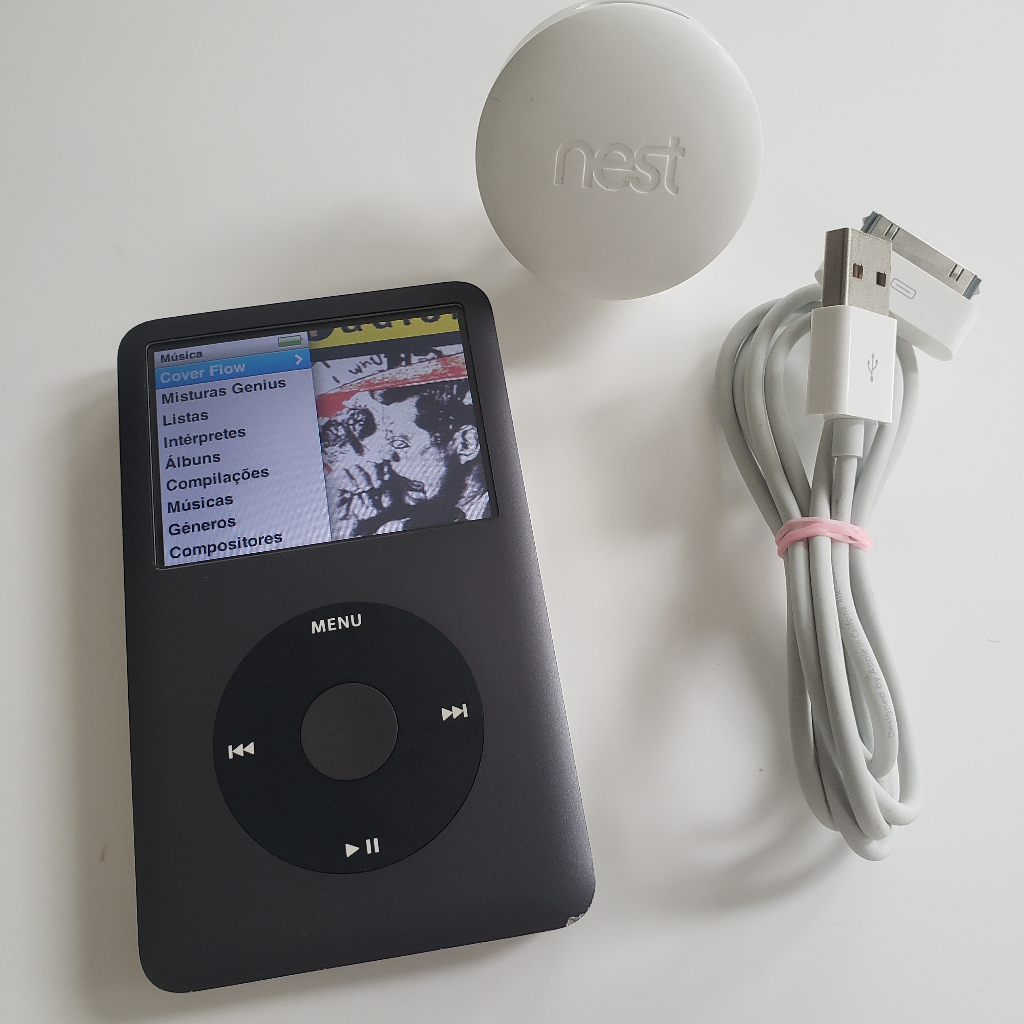 iPod Classic 160gb Cinza Tudo Ok + Cabo E Carregador Nest
