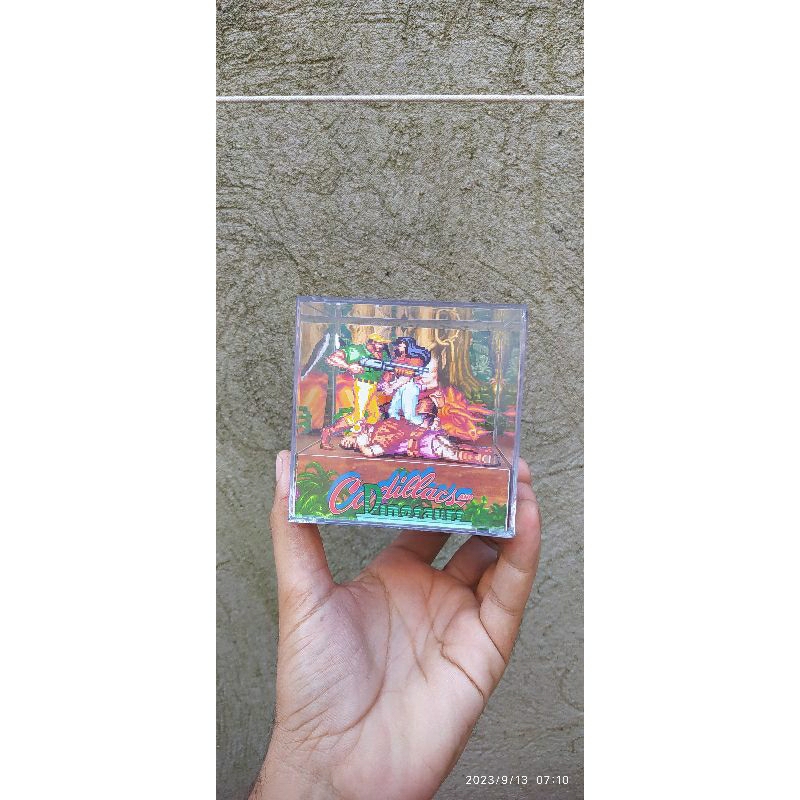 Cubo diorama Cadillacs and dinosaurs