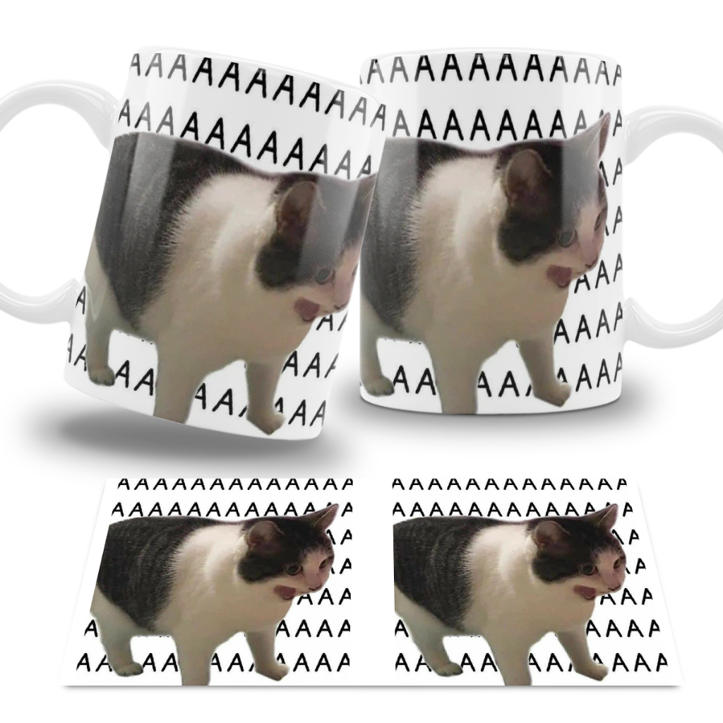 Caneca Personalizada Cat A A A A A A A A Meme
