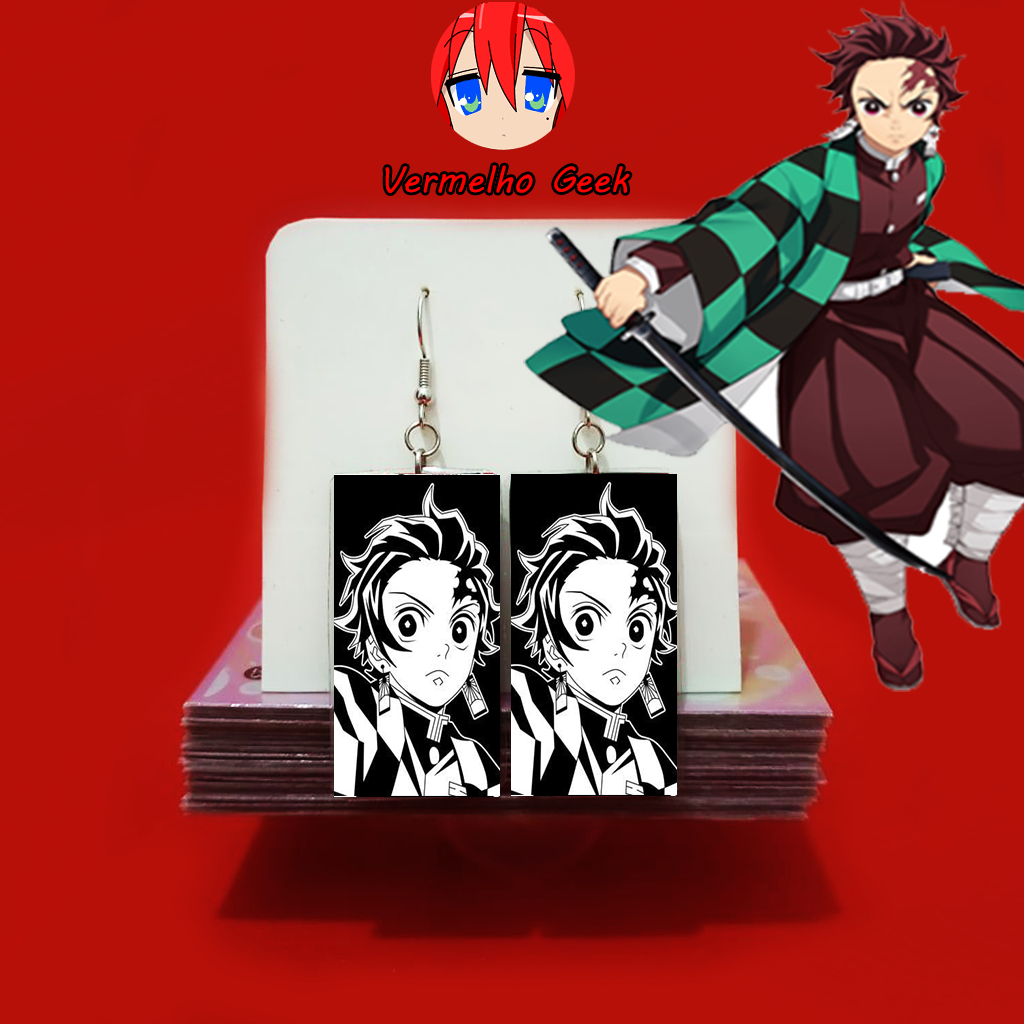 Brinco Kimetsu no Yaiba Demon Slayer Zenitsu Anime Desenho Geek Brinco  Divertido